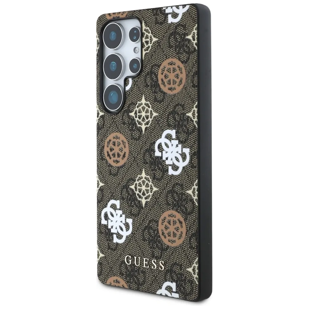 Wholesale Guess 4G Printed Colored Peony Pattern MagSafe Samsung Galaxy S25 Ultra brown - GUE4288 - {ean13} - Hurt