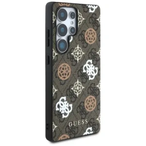Wholesale Guess 4G Printed Colored Peony Pattern MagSafe Samsung Galaxy S25 Ultra brown - GUE4288 - {ean13} - Hurt
