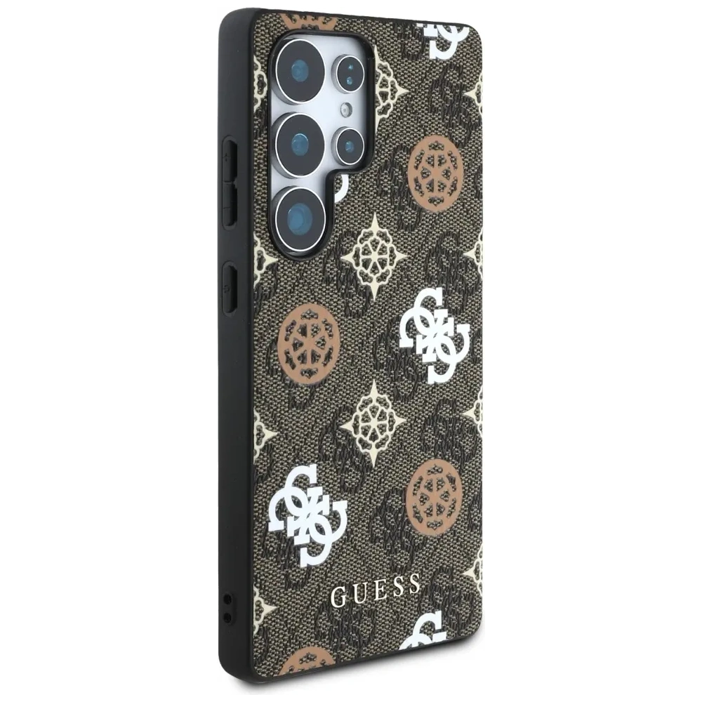 Wholesale Guess 4G Printed Colored Peony Pattern MagSafe Samsung Galaxy S25 Ultra brown - GUE4288 - {ean13} - Hurt