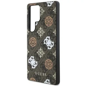 Wholesale Guess 4G Printed Colored Peony Pattern MagSafe Samsung Galaxy S25 Ultra brown - GUE4288 - {ean13} - Hurt