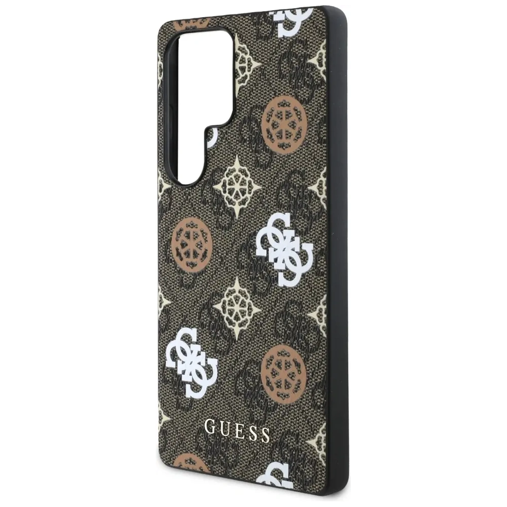 Wholesale Guess 4G Printed Colored Peony Pattern MagSafe Samsung Galaxy S25 Ultra brown - GUE4288 - {ean13} - Hurt