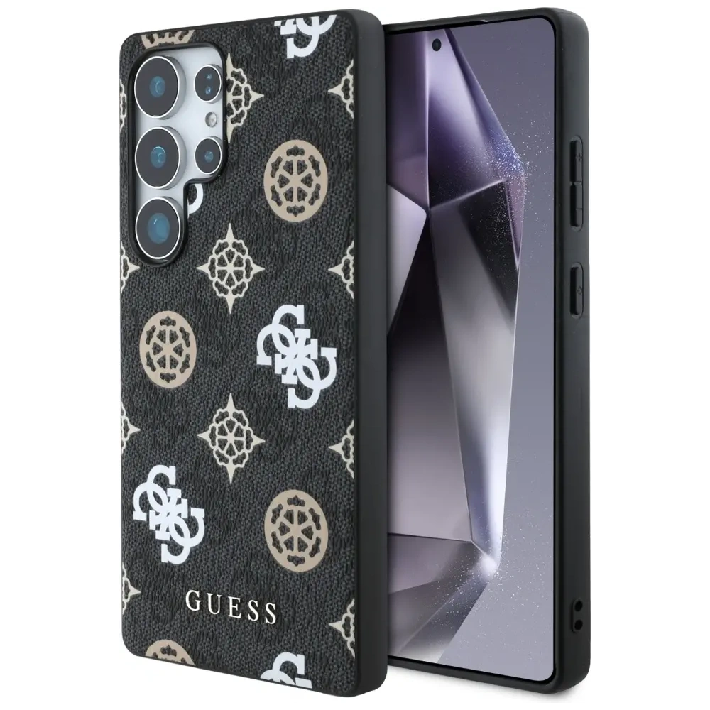 Hurtownia GSM - Etui Guess 4G Printed Colored Peony Pattern MagSafe do Samsung Galaxy S25 Ultra czarny - GUE4289 - {ean13} - Hurt