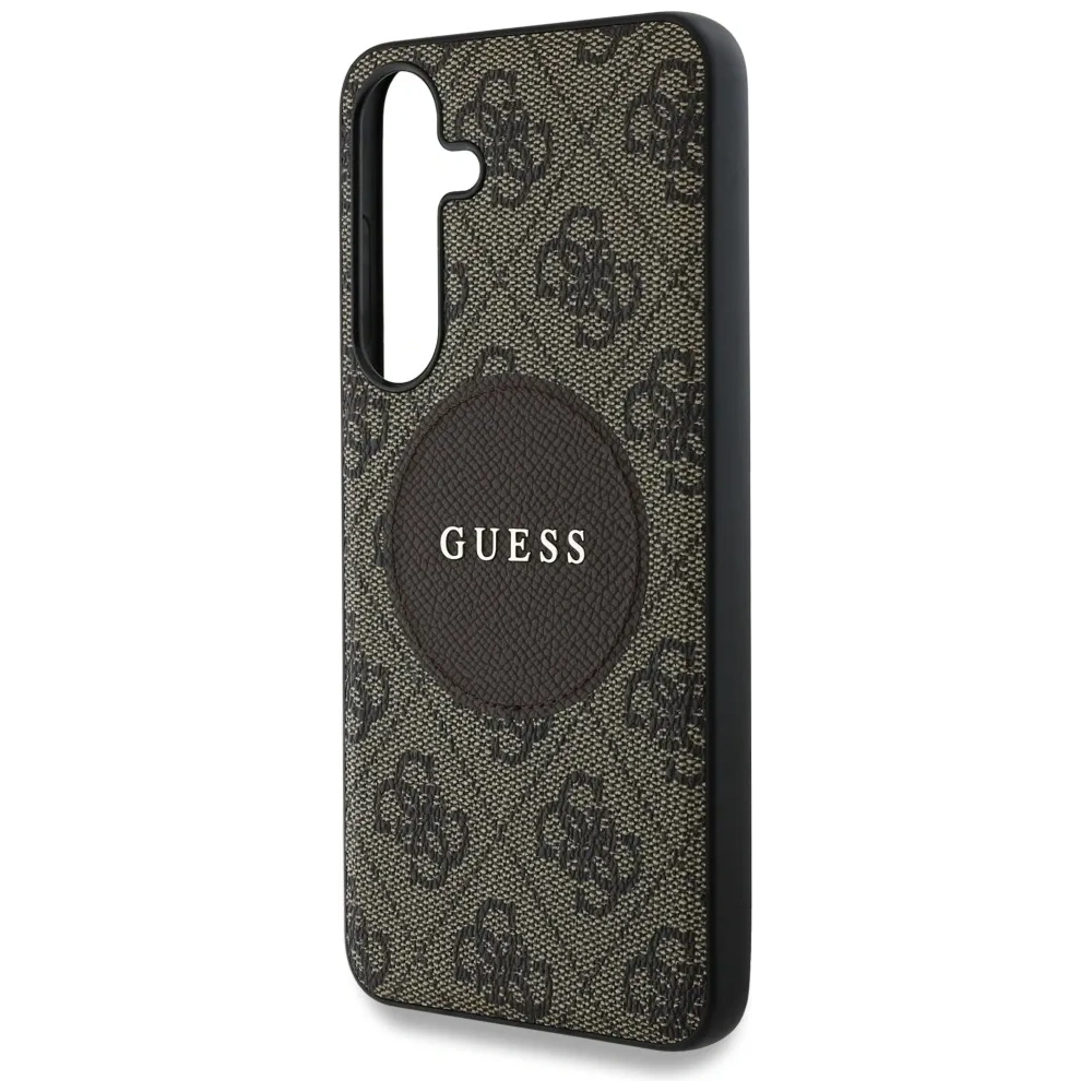 Hurtownia GSM - Guess 4G Kerek Patches Klasszikus Logó MagSafe Samsung Galaxy S25 barna - GUE4290 - {ean13} - Hurt