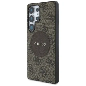 Wholesale Guess 4G Round Patch Classic Logo MagSafe Samsung Galaxy S25 Ultra brown - GUE4291 - {ean13} - Hurt