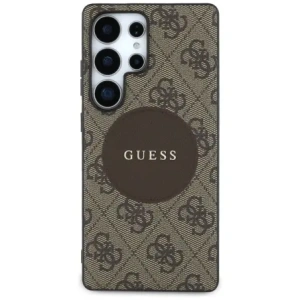 Wholesale Guess 4G Round Patch Classic Logo MagSafe Samsung Galaxy S25 Ultra brown - GUE4291 - {ean13} - Hurt