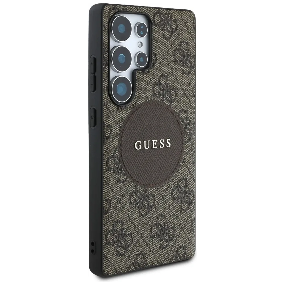 Hurtownia GSM - Etui Guess 4G Round Patch Classic Logo MagSafe pro Samsung Galaxy S25 Ultra hnědý - GUE4291 - {ean13} - Hurt