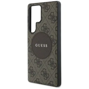 Wholesale Guess 4G Round Patch Classic Logo MagSafe Samsung Galaxy S25 Ultra brown - GUE4291 - {ean13} - Hurt