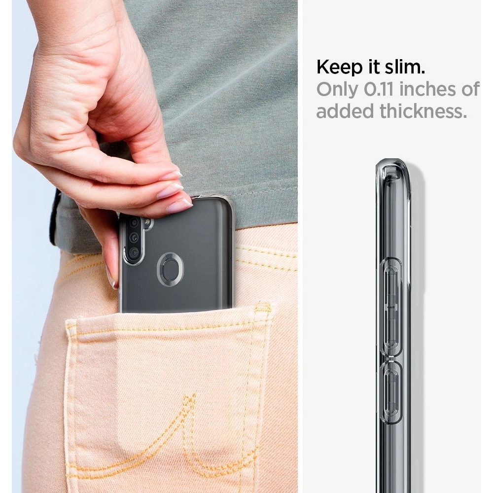 Hurtownia GSM - Etui Spigen Liquid Crystal Samsung Galaxy A11 Crystal Clear - SPN1098CL - {ean13} - Hurt
