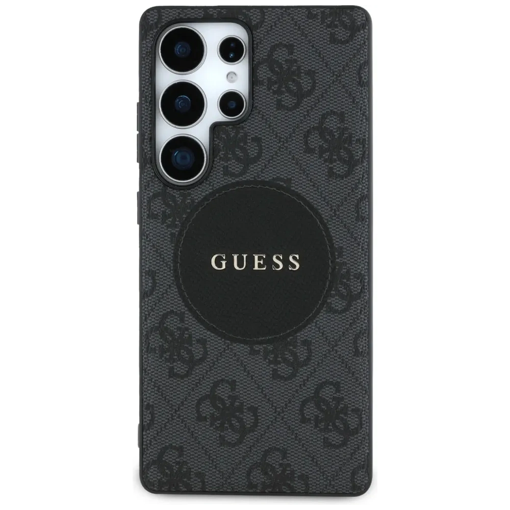 Wholesale Guess 4G Round Patch Classic Logo MagSafe Samsung Galaxy S25 Ultra black - GUE4292 - {ean13} - Hurt