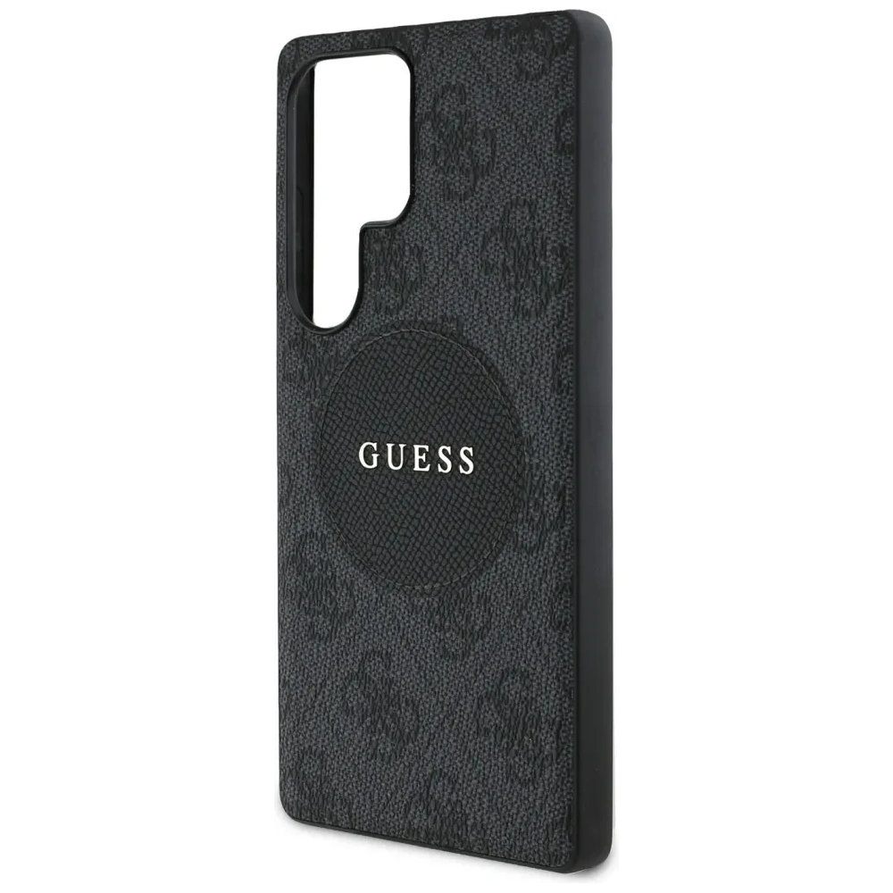 Wholesale Guess 4G Round Patch Classic Logo MagSafe Samsung Galaxy S25 Ultra black - GUE4292 - {ean13} - Hurt