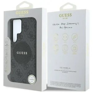 Wholesale Guess 4G Round Patch Classic Logo MagSafe Samsung Galaxy S25 Ultra black - GUE4292 - {ean13} - Hurt