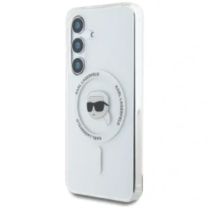 Hurtownia GSM - Karl Lagerfeld Buton Karl Cap Tipărit Logo MagSafe Samsung Galaxy S25 alb - KLD21884 - {ean13} - Hurt