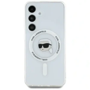 Hurtownia GSM - Karl Lagerfeld Buton Karl Cap Tipărit Logo MagSafe Samsung Galaxy S25 alb - KLD21884 - {ean13} - Hurt