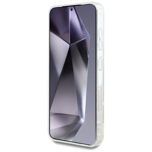 Etui Karl Lagerfeld Button Karl Head Printed Logo MagSafe do Samsung Galaxy S25 biały