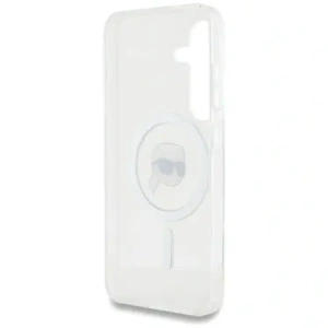 Hurtownia GSM - Karl Lagerfeld Buton Karl Cap Tipărit Logo MagSafe Samsung Galaxy S25 alb - KLD21884 - {ean13} - Hurt