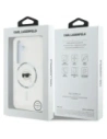 Hurtownia GSM - Karl Lagerfeld Buton Karl Cap Tipărit Logo MagSafe Samsung Galaxy S25 alb - KLD21884 - {ean13} - Hurt