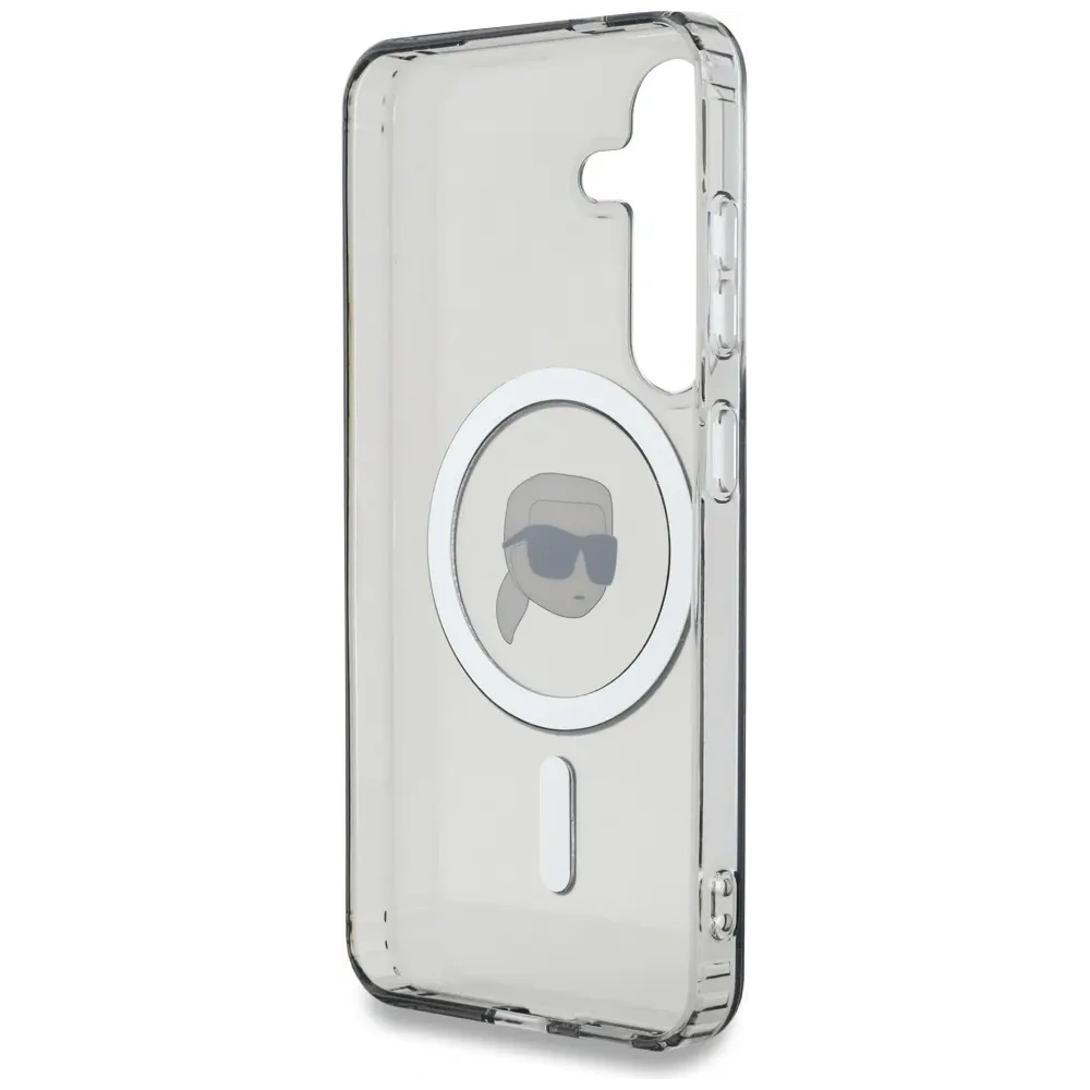 Hurtownia GSM - Etui Karl Lagerfeld Button Karl Head Printed Logo MagSafe do Samsung Galaxy S25 černé - KLD21885 - {ean13} - Hurt