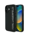 Karl Lagerfeld HC 3D Gummi Verlängert Glitzer Apple iPhone 16 schwarz