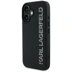 Hurtownia GSM - Karl Lagerfeld HC 3D Rubber Elongated Glitter Apple iPhone 16 negru - KLD21886 - {ean13} - Hurt
