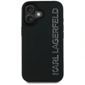 Hurtownia GSM - Karl Lagerfeld HC 3D Rubber Elongated Glitter Apple iPhone 16 negru - KLD21886 - {ean13} - Hurt