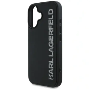 Hurtownia GSM - Karl Lagerfeld HC 3D Rubber Elongated Glitter Apple iPhone 16 negru - KLD21886 - {ean13} - Hurt