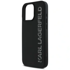 Hurtownia GSM - Etui Karl Lagerfeld HC 3D Rubber Elongated Glitter do Apple iPhone 16 Pro černé - KLD21887 - {ean13} - Hurt