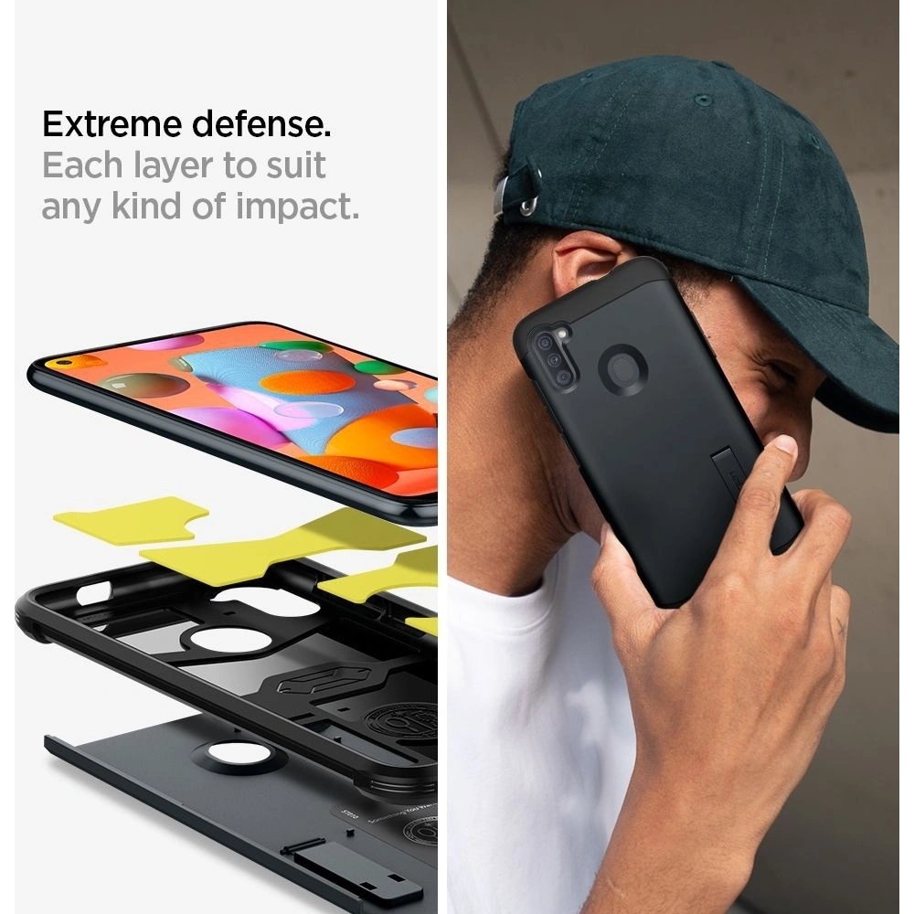 Wholesale Spigen Tough Armor Samsung Galaxy A11 Metal Slate - SPN1099MTL - {ean13} - Hurt