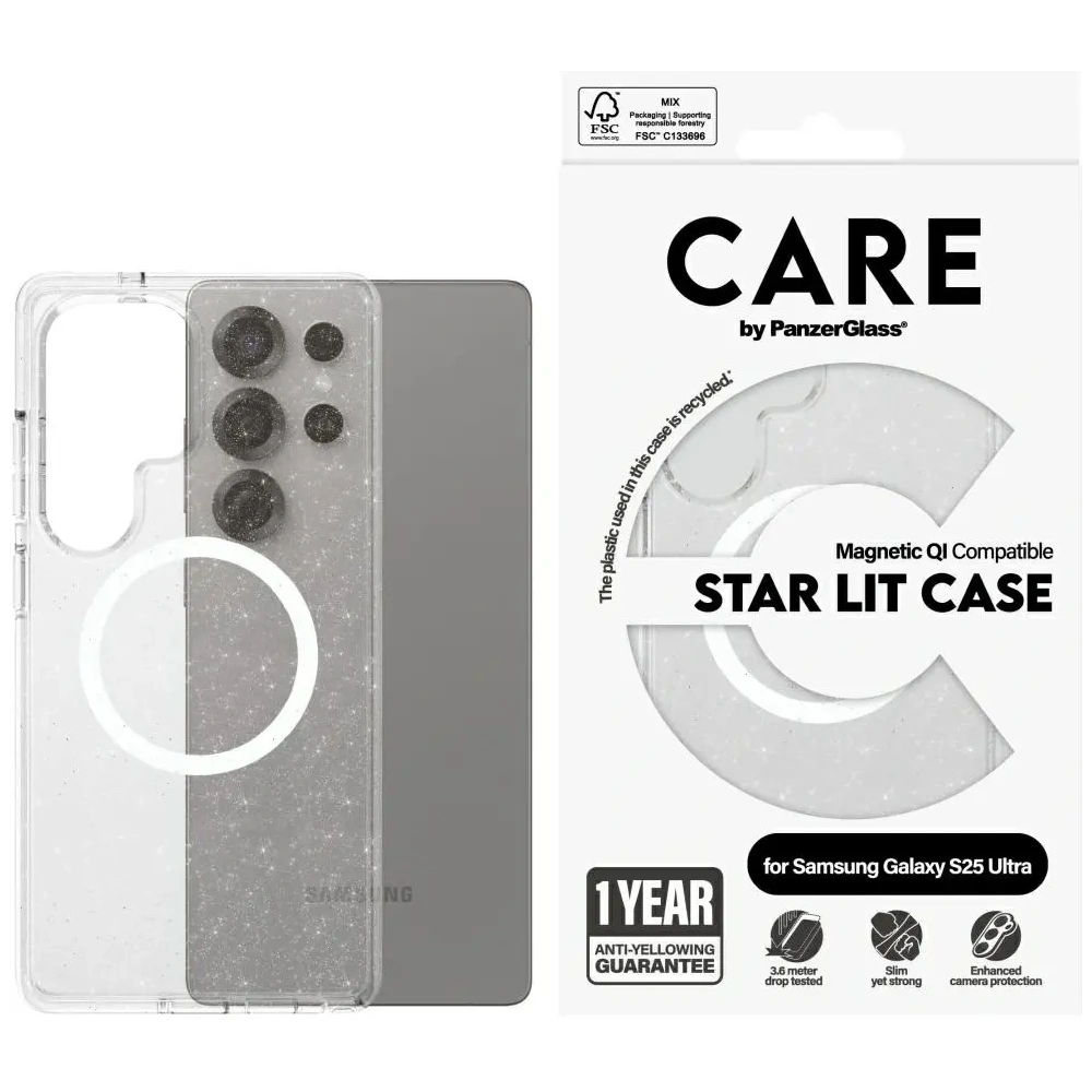 Wholesale CARE by PanzerGlass Flagship Urban Combat StarLight White QI Samsung Galaxy S25 Ultra clear - PZG769 - {ean13} - Hurt