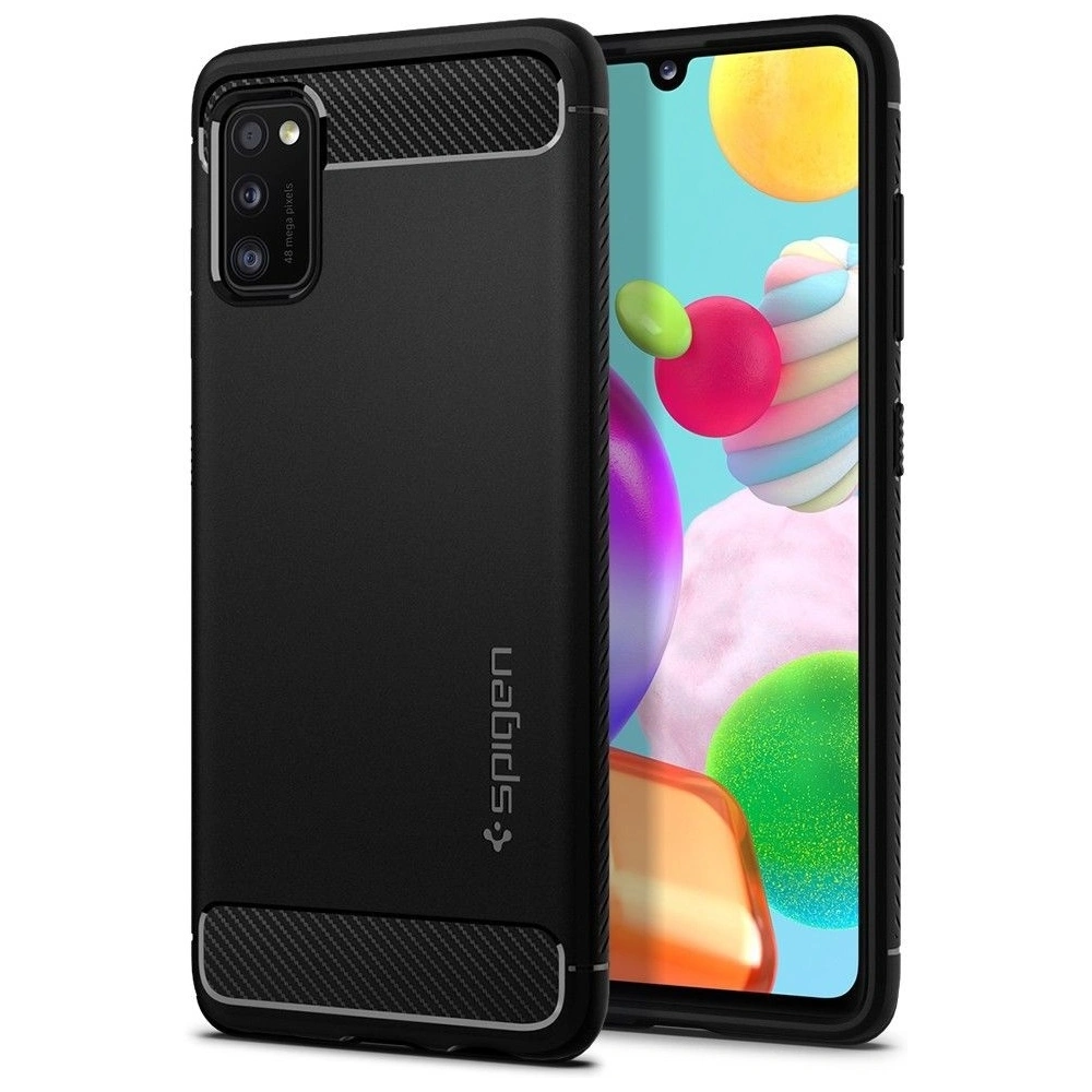 Hurtownia GSM - Etui Spigen Rugged Armor Samsung Galaxy A41 Matte Black - SPN1100BLK - {ean13} - Hurt