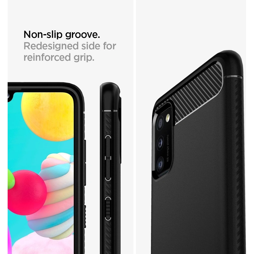 Hurtownia GSM - Etui Spigen Rugged Armor Samsung Galaxy A41 Matte Black - SPN1100BLK - {ean13} - Hurt