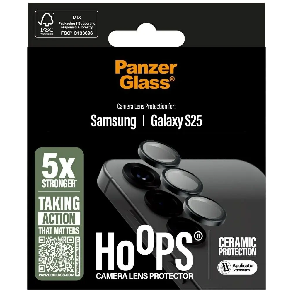 Hurtownia GSM - Keramické sklo na objektiv PanzerGlass Hoops Lens Protector pro Samsung Galaxy S25 keramické - PZG795 - {ean13} - Hurt