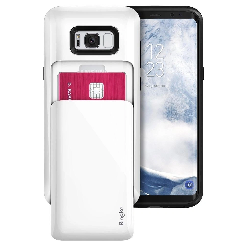 Hurtownia GSM - Etui Ringke Acces Wallet Samsung Galaxy S8 Plus Lesklá Bílá - RGK440GLS - {ean13} - Hurt