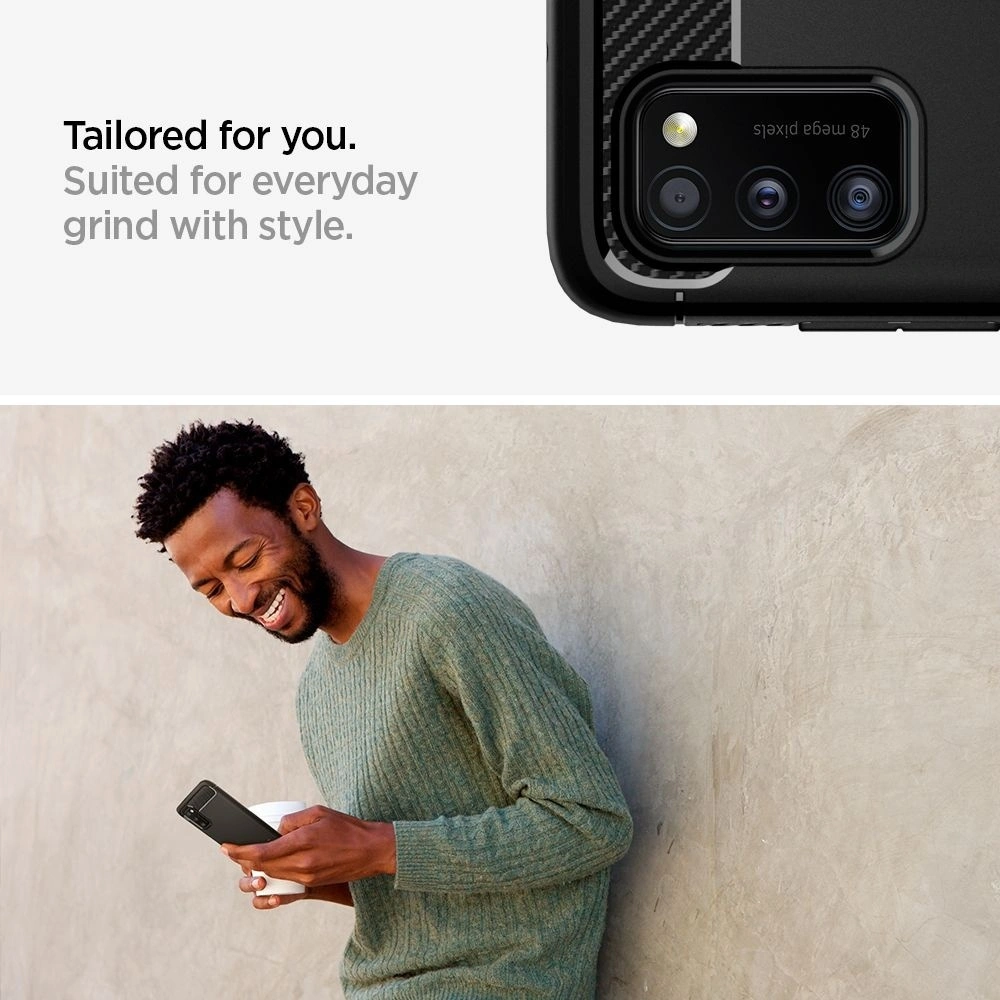 Hurtownia GSM - Etui Spigen Rugged Armor Samsung Galaxy A41 Matte Black - SPN1100BLK - {ean13} - Hurt
