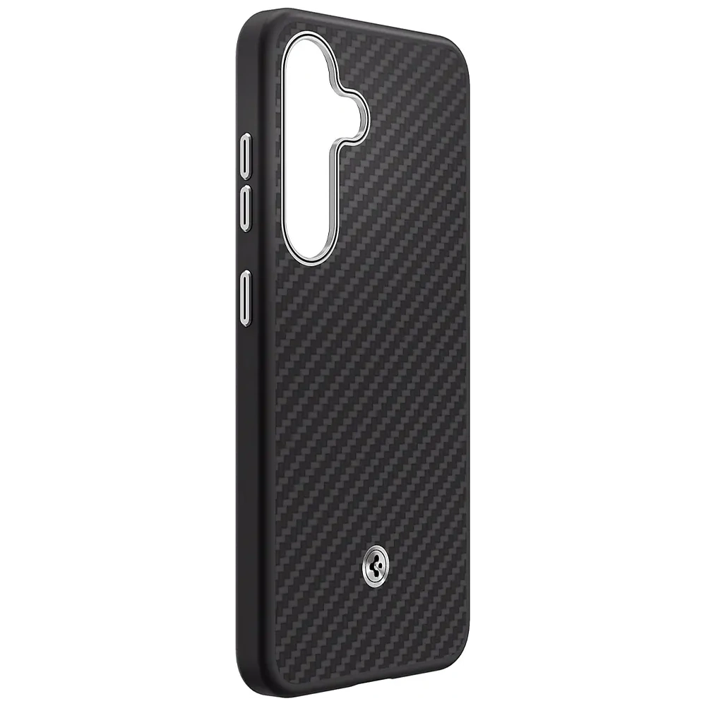Hurtownia GSM - Etui Samsung Spigen Enzo Aramid Magnet do Galaxy S25 czarno-srebrny - SMG1274 - {ean13} - Hurt