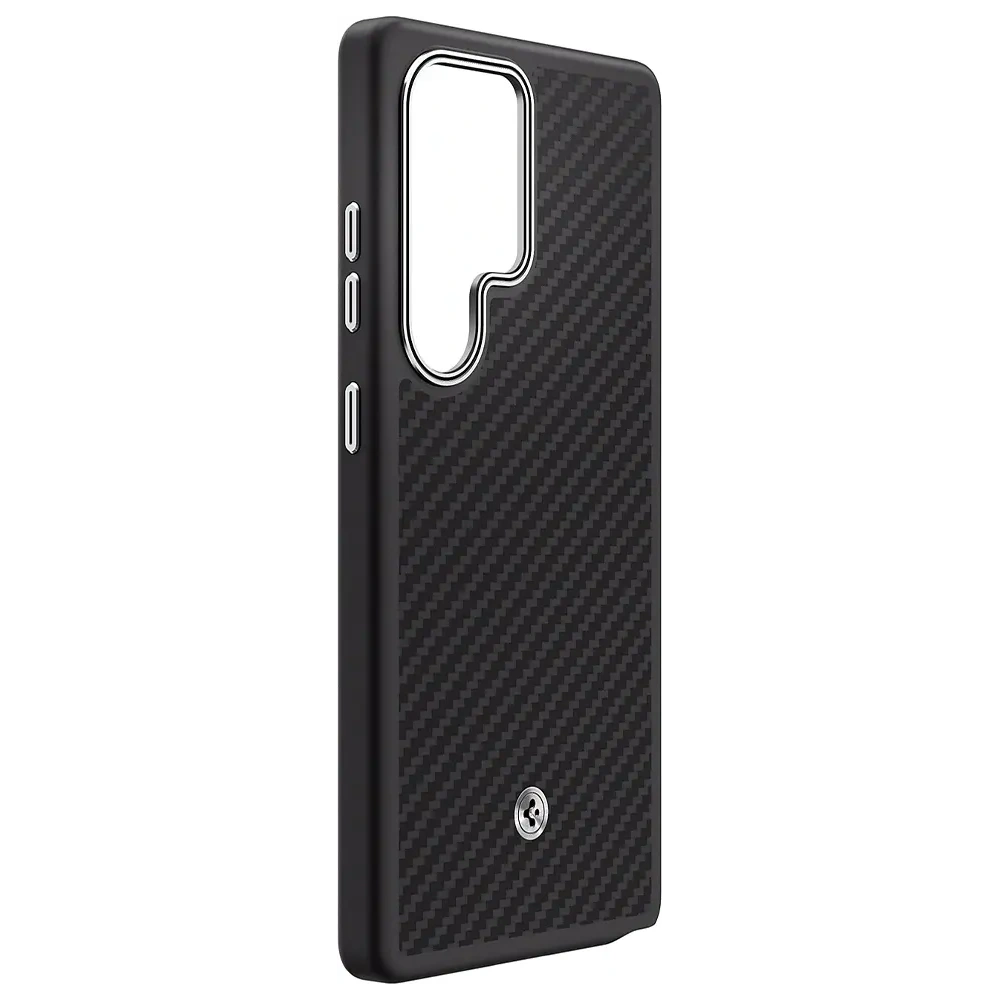 Hurtownia GSM - Etui Samsung Spigen Enzo Aramid Magnet do Galaxy S25 Ultra czarno-srebrny - SMG1275 - {ean13} - Hurt