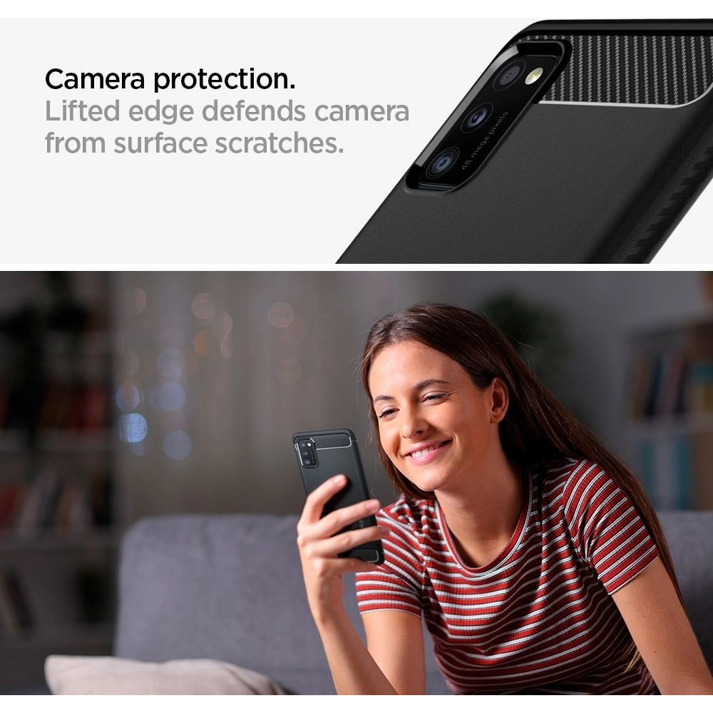 Hurtownia GSM - Etui Spigen Rugged Armor Samsung Galaxy A41 Matte Black - SPN1100BLK - {ean13} - Hurt