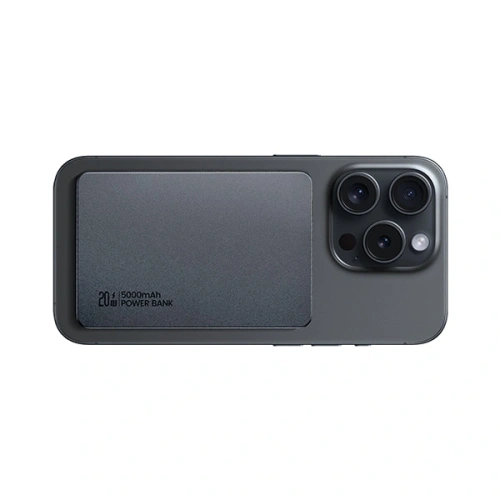 Powerbank z ładowaniem bezprzewodowym USAMS US-CD231 5000mAh 20W PD Fast Charge biały/white