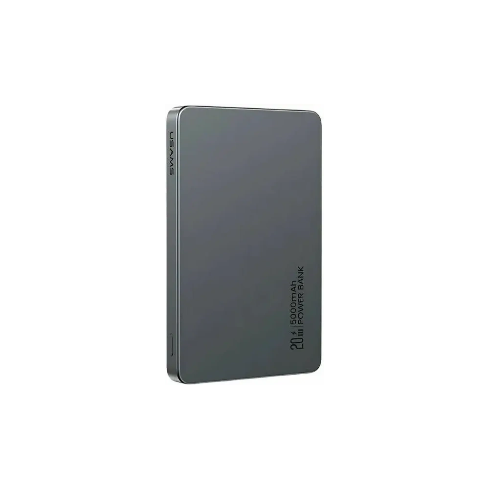 Wholesale USAMS US-CD231 Power bank with wireless charging 5000mAh 20W PD Fast Charge gray/tarnish - USA1227 - {ean13} - Hurt