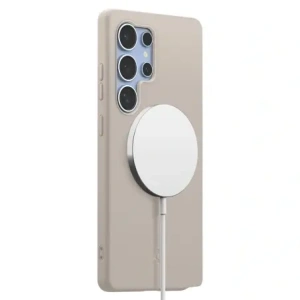 Wholesale Spigen Silicone Fit Mag MagSafe Samsung Galaxy S25 Ultra Natural Titanium - SPN16641 - {ean13} - Hurt