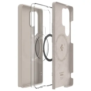 Wholesale Spigen Silicone Fit Mag MagSafe Samsung Galaxy S25 Ultra Natural Titanium - SPN16641 - {ean13} - Hurt