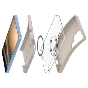 Wholesale Spigen Silicone Fit Mag MagSafe Samsung Galaxy S25 Ultra Natural Titanium - SPN16641 - {ean13} - Hurt
