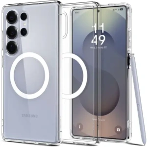 Wholesale Spigen Ultra Hybrid Mag MagSafe Samsung Galaxy S25 Ultra Clear/white - SPN16642 - {ean13} - Hurt