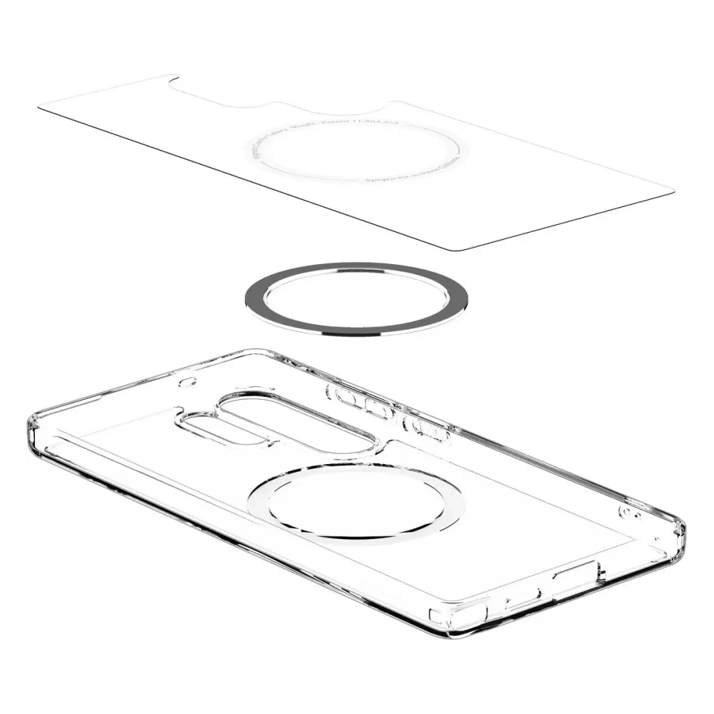 Wholesale Spigen Ultra Hybrid Mag MagSafe Samsung Galaxy S25 Ultra Clear/white - SPN16642 - {ean13} - Hurt