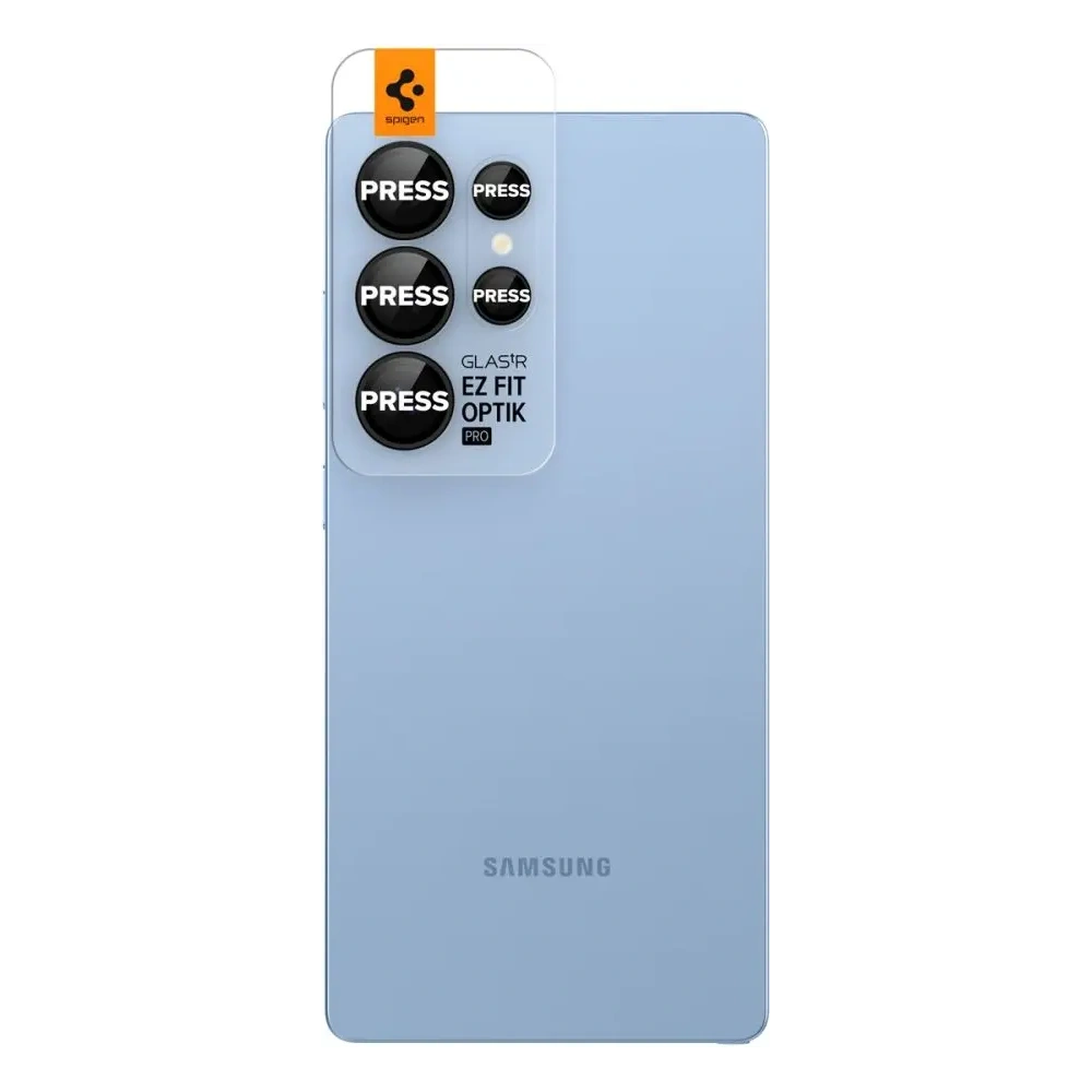 Wholesale Spigen Optik Pro HD Glas.tr ez Fit Camera Protector Galaxy S25 Ultra Black [2 PACK] - SPN16646 - {ean13} - Hurt