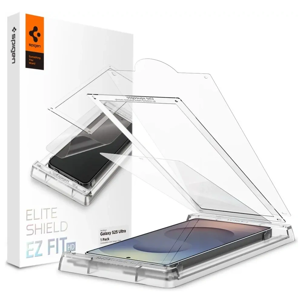 Hurtownia GSM - Szkło hybrydowe Spigen Elite Shield ez Fit HD Samsung Galaxy S25 Ultra Clear - SPN16647 - {ean13} - Hurt