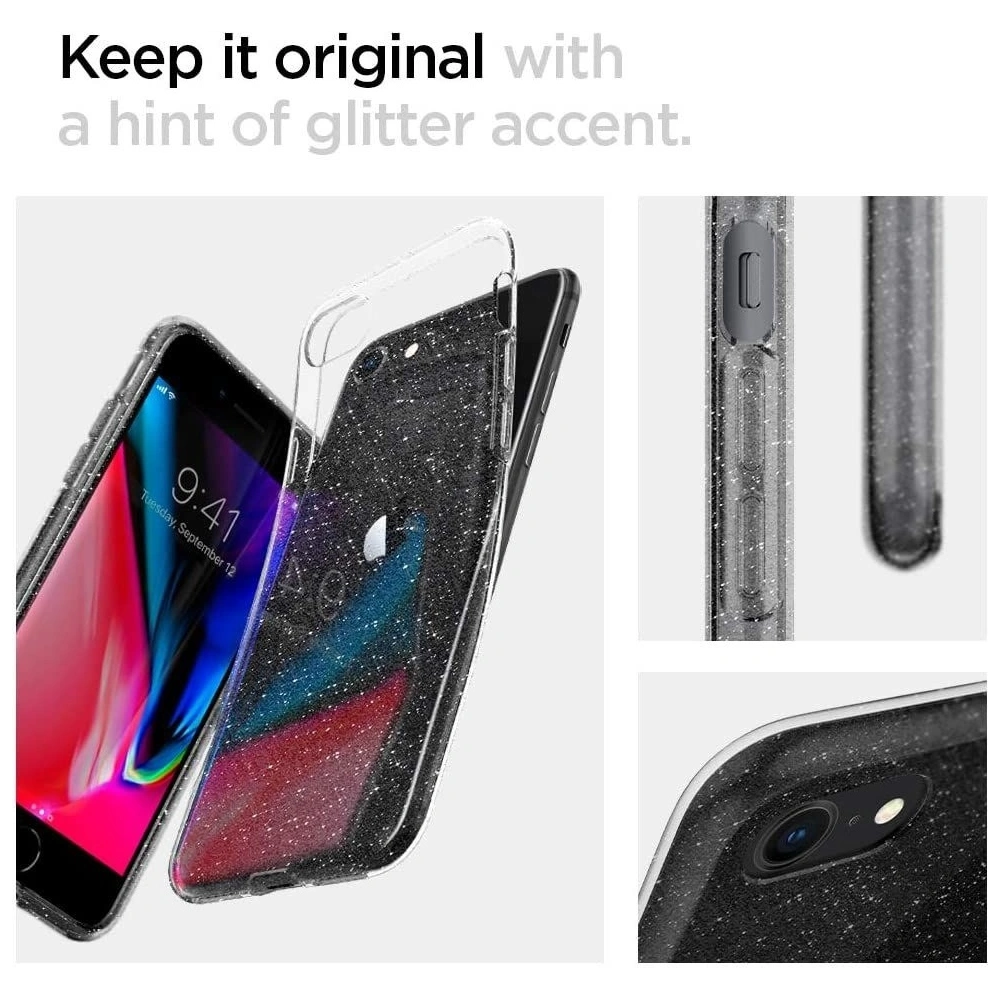 Hurtownia GSM - Etui Spigen Liquid Crystal Apple iPhone SE 2022/SE 2020/8/7 Glitter Crystal - SPN1103CL - {ean13} - Hurt