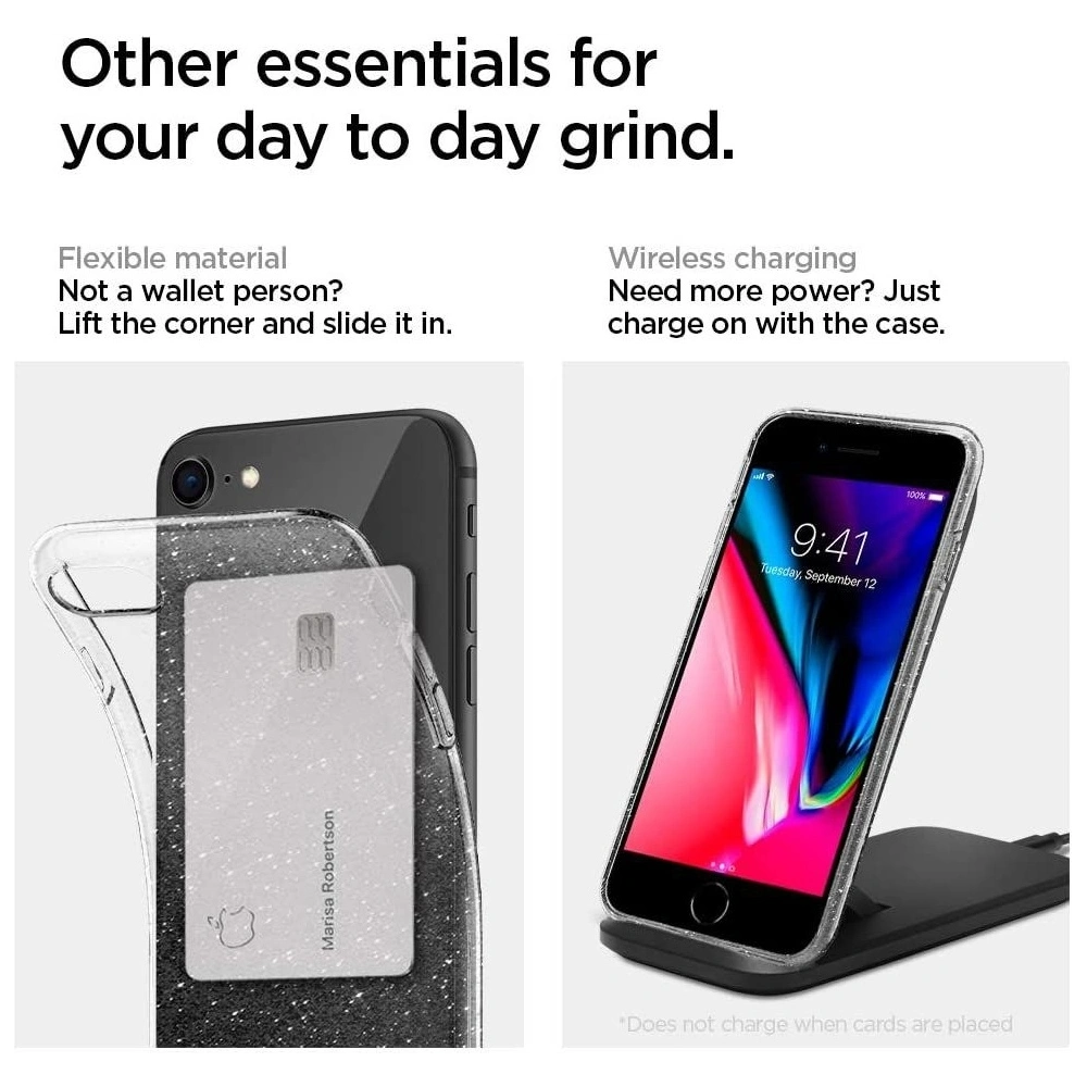 Hurtownia GSM - Etui Spigen Liquid Crystal Apple iPhone SE 2022/SE 2020/8/7 Glitter Crystal - SPN1103CL - {ean13} - Hurt