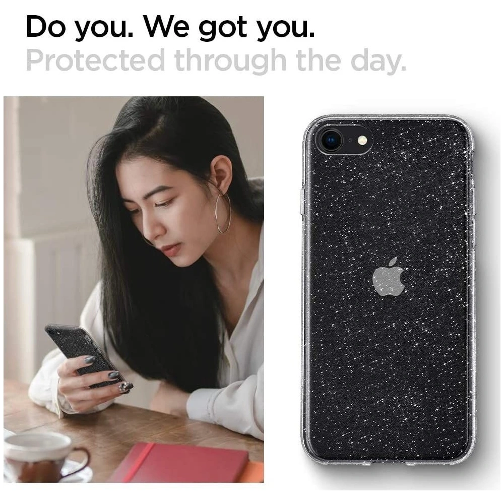 Hurtownia GSM - Etui Spigen Liquid Crystal Apple iPhone SE 2022/SE 2020/8/7 Glitter Crystal - SPN1103CL - {ean13} - Hurt