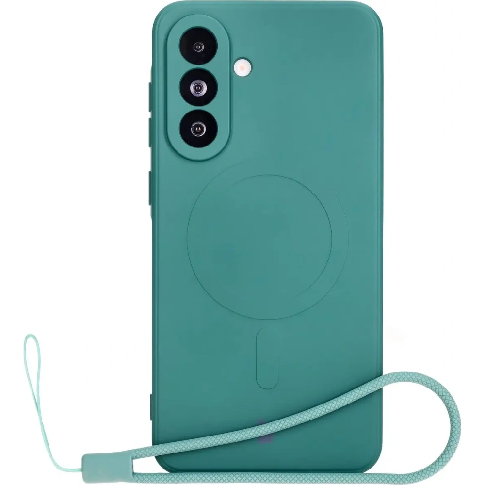 Hurtownia GSM - Bizon Case Silicone Magnetic Sq Samsung Galaxy A36 5G verde închis - BIZ8314 - {ean13} - Hurt