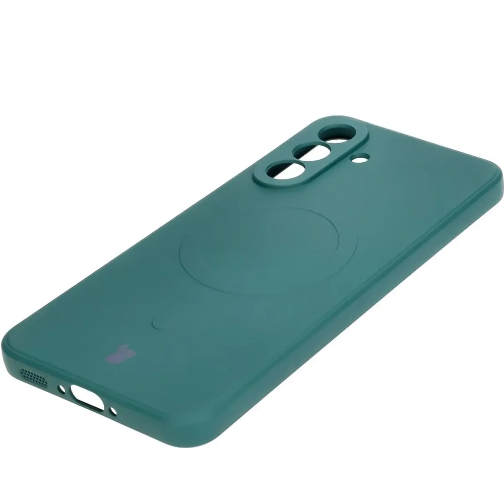 Hurtownia GSM - Bizon Case Silicone Magnetic Sq Samsung Galaxy A36 5G verde închis - BIZ8314 - {ean13} - Hurt